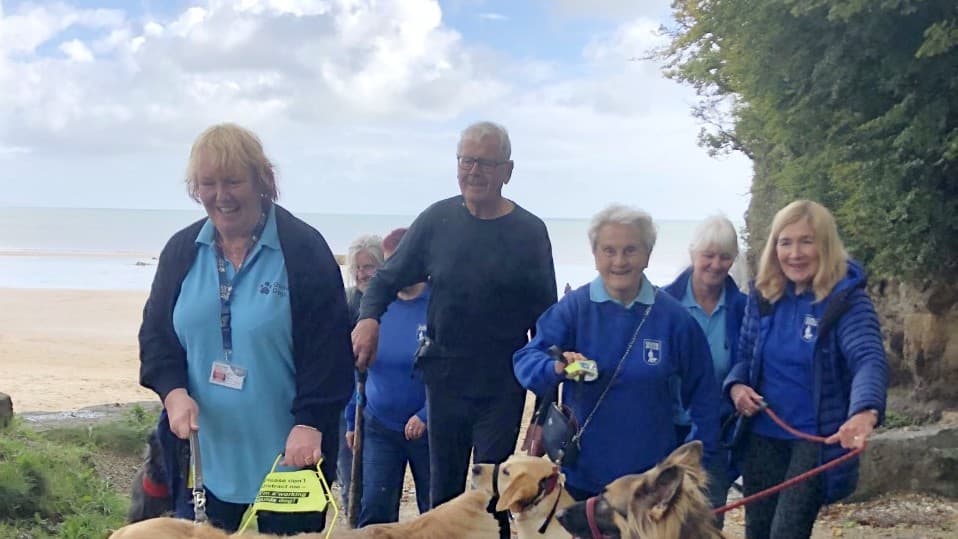 75 miles in 7 days on 75th birthday for Guide Dogs charity tenby